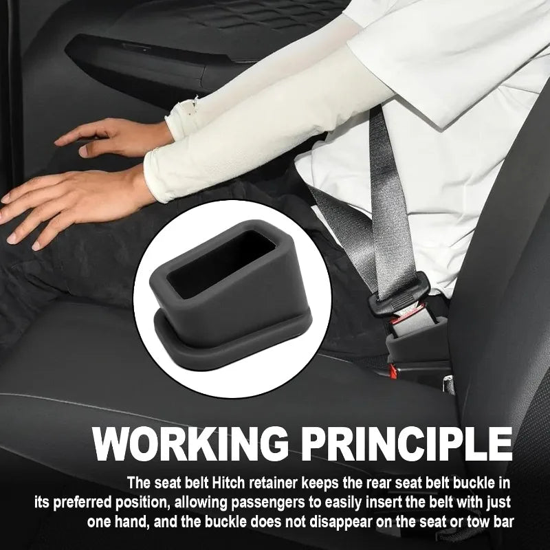 Anti-Slip Silicone Car Seat Belt Buckle Holder | 1/2/4 Pack