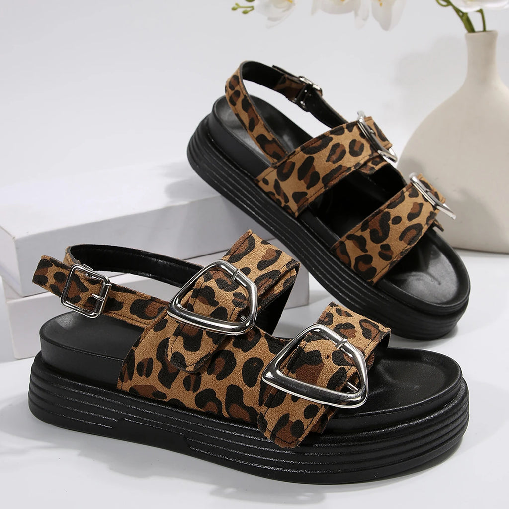 Women Flats Platform Sandals 2025 New Slingback Designer Sandals Lightweight Walking Shoes Women Summer Open Toe Beach Shoes Zpaxo