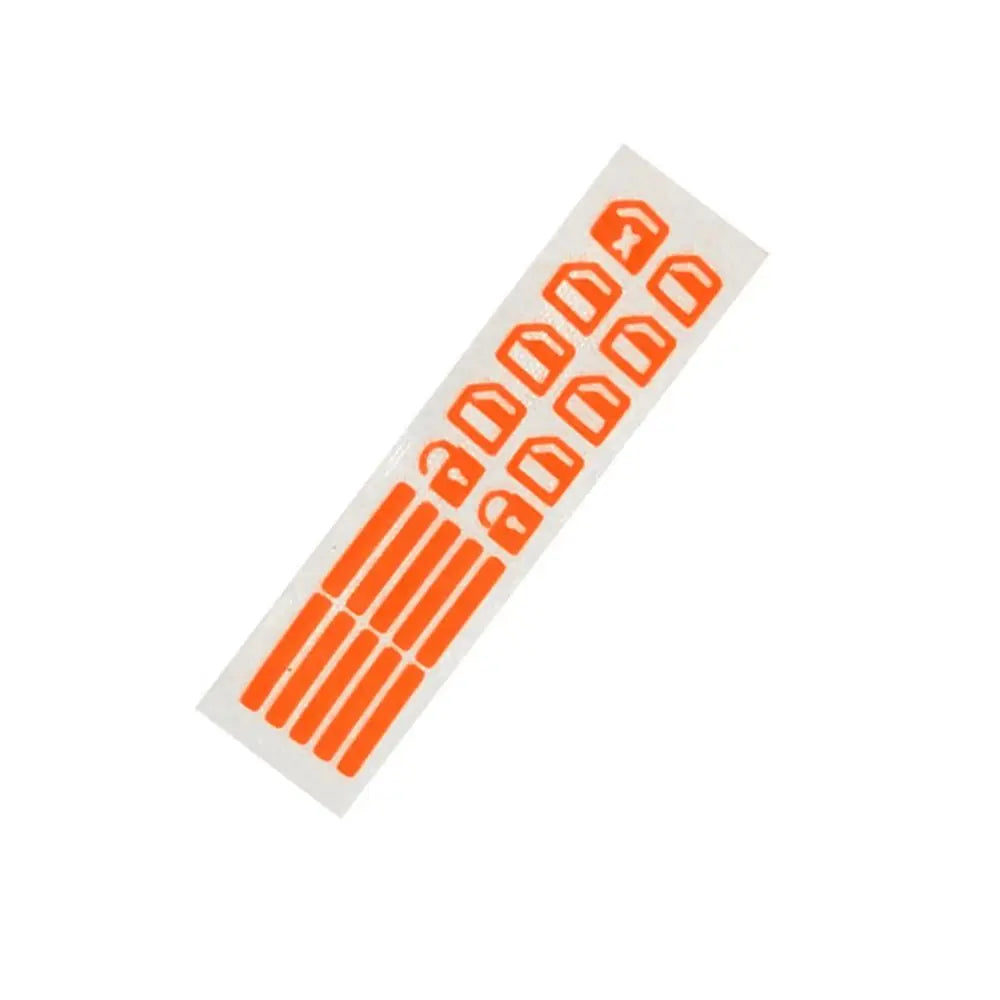 Night Glowing Car Button Luminous Sticker Waterproof Fluorescent Zpaxo orange