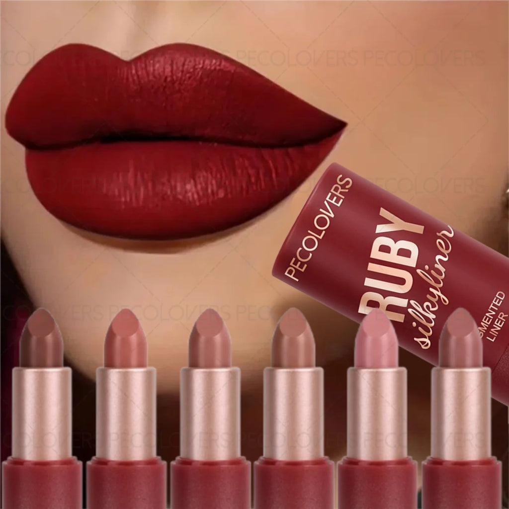 1PC Long-lasting Matte Red Lipstick - Moisturizing, Easy To Apply, Non-stick Cup, Soft Texture, Perfect Holiday Gift for Girls Zpaxo