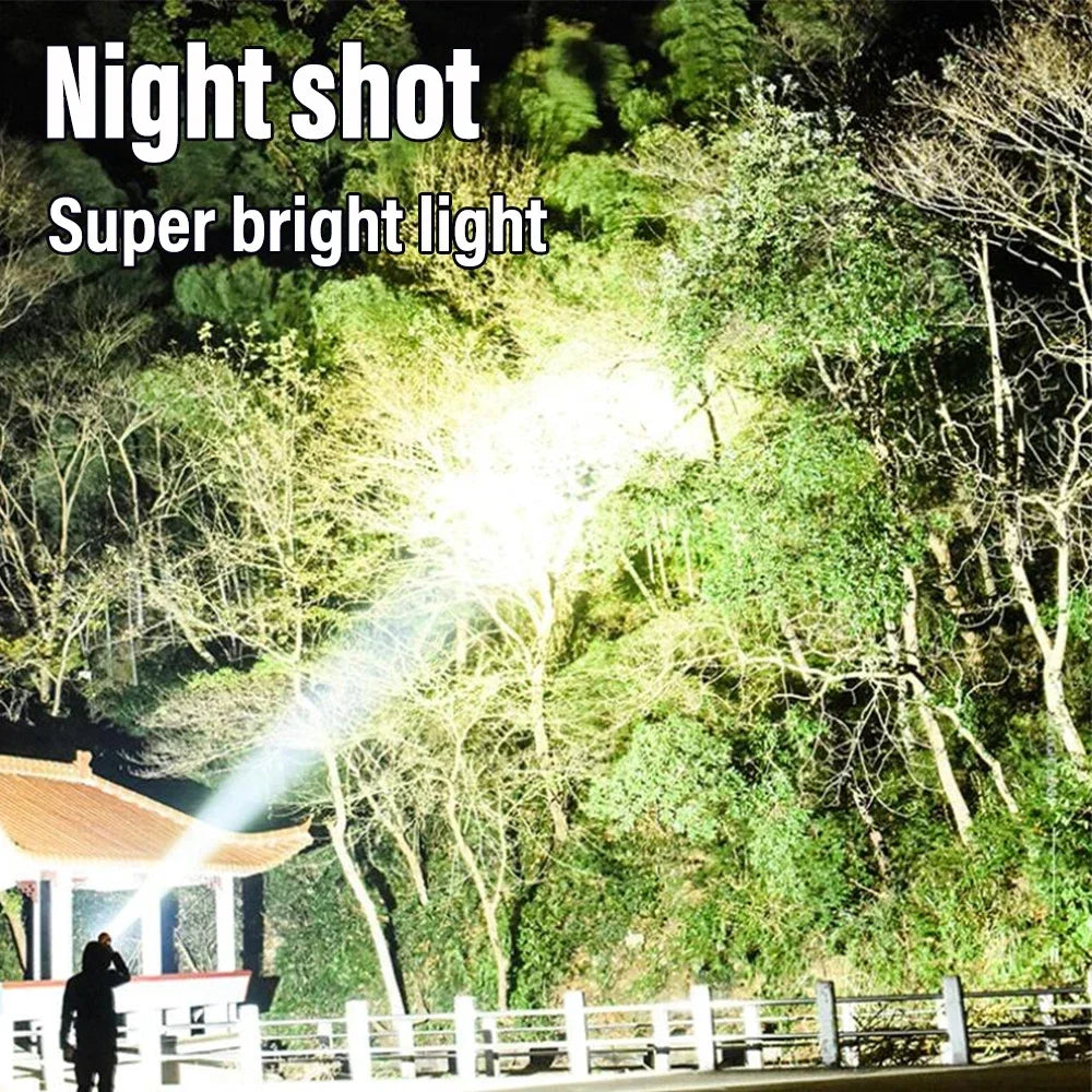 ESMARTER 1600 Lumen Rechargeable LED Flashlight & COB Side Light