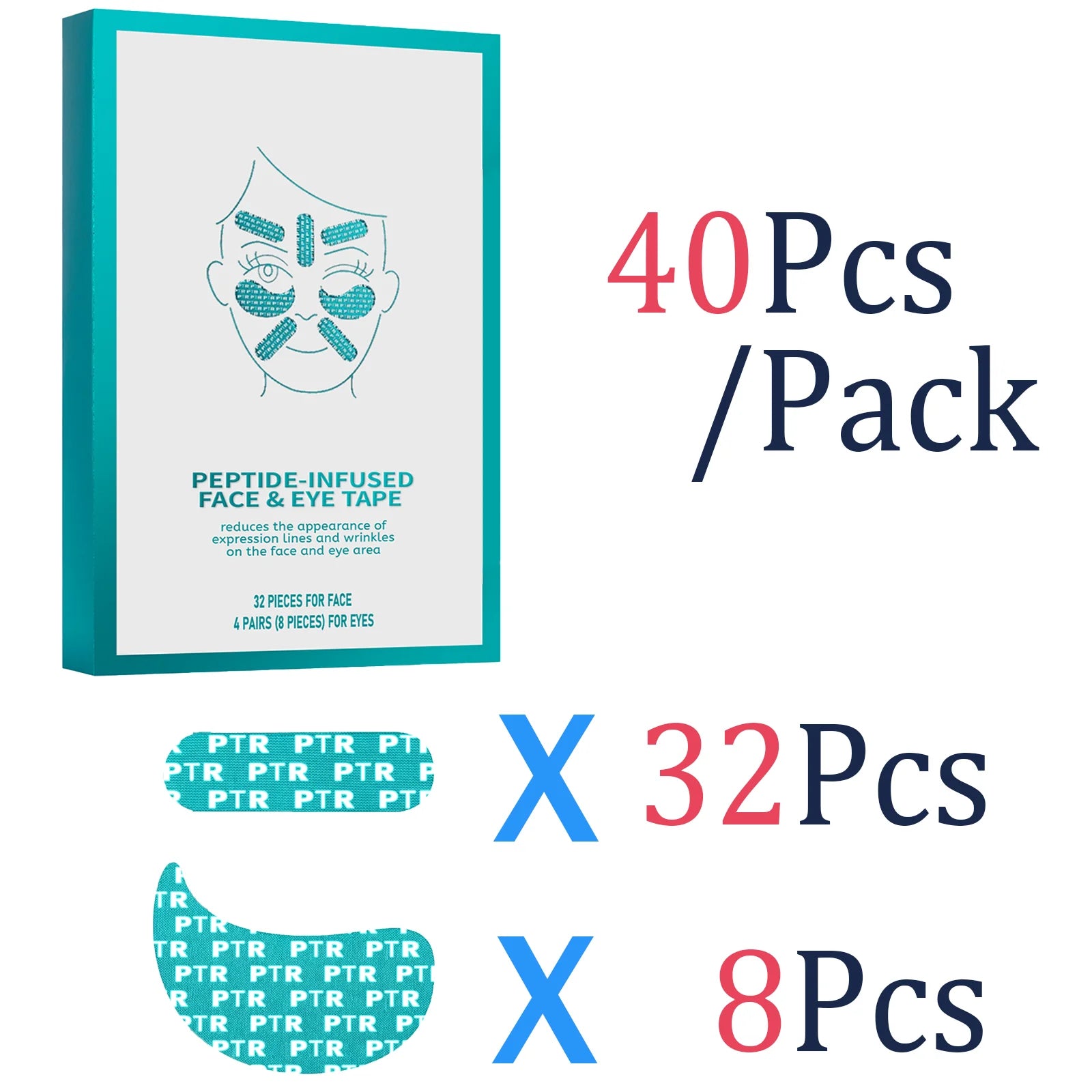 40pcs Niacinamide Serum Eyes Face Patch Gentle Nourishing Barrier Protection Anti Dryness Skin Nourishment Moisturizer Skincare Zpaxo 40 Pcs