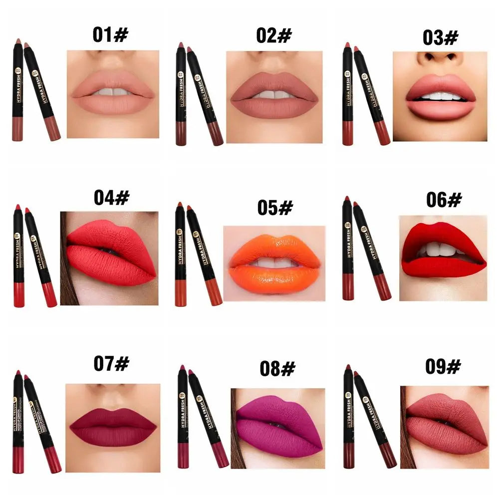 Cosmetic Long Lasting Nude Velvet Waterproof Matte Lipstick Pencil Zpaxo