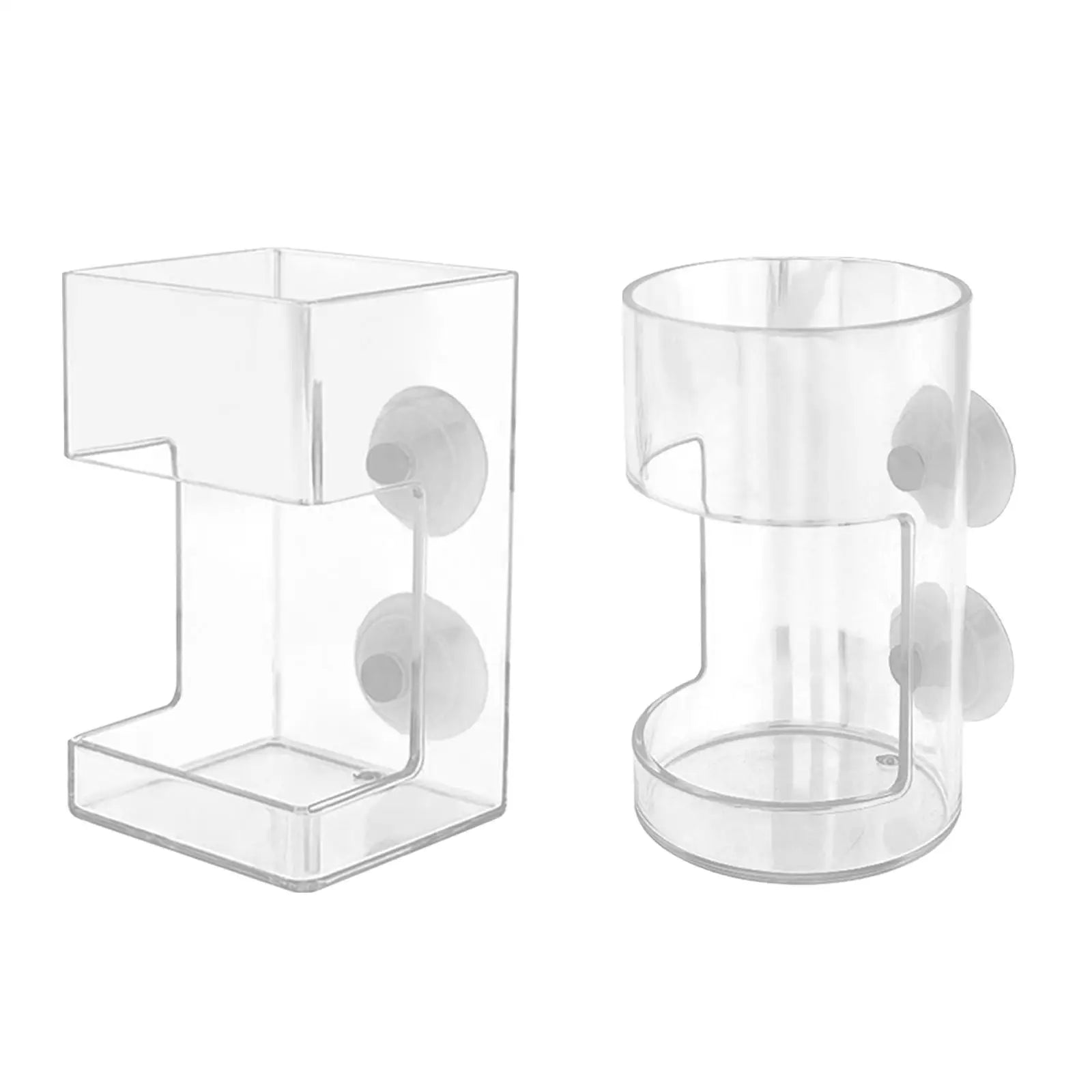 Fish Feeder Transparent Aquarium Floating Food Feeding Bowl Dish Tray Zpaxo