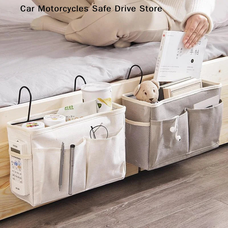 Storage Basket Hanging Rack Bed Remote Control Bookshelf Dormitory