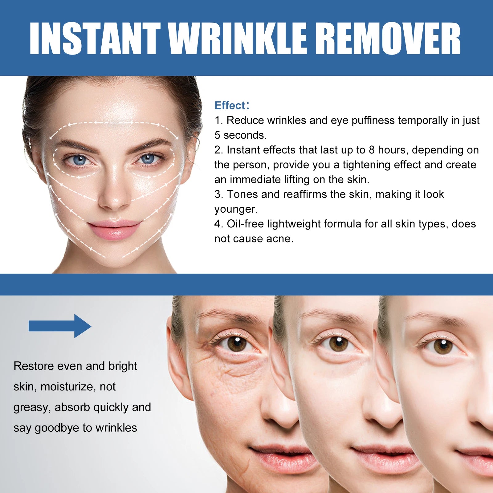 Face Cream Anti-wrinkle Cream Deep Moist Hydrating Firming Facial Cream Reduces Eye Puffiness Tightening Skin Care For Women Zpaxo