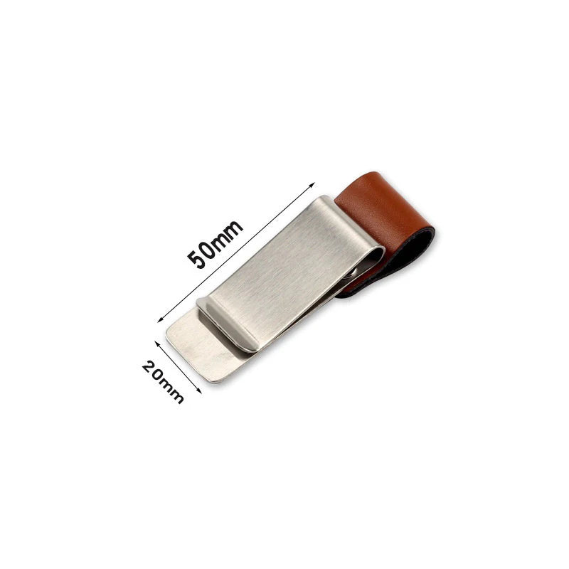 Metal Stainless Steel Pen Clip Retro Holder Notebook Clamp Student Zpaxo D