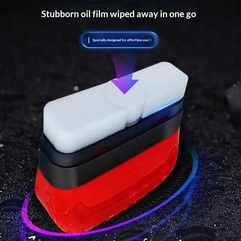 Car Windshield Glass Cleaner Sponge Brush – Oil & Water Spot Remover