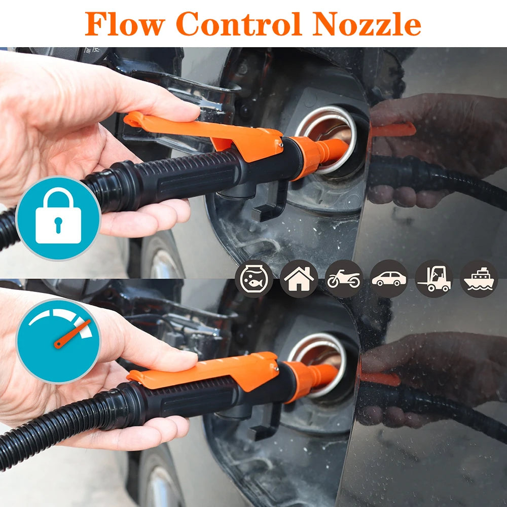 Vacuum Pumps Portable For SUV Truck RV Boat Car Gas Oil Pump Water And Oil Absorption Electric Automatic Fuel Tank Tools Zpaxo