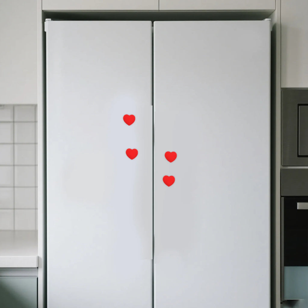 Red Heart Decorative Refrigerator Magnets Whiteboard Fridge Mini