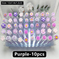 10/50PCS Reusable Eyelash Brush Tubes Eyebrow Brush Eyelash Wands Replaceable Dust-proof Cleaner Storage Tubes Makeup Tool Zpaxo Purple-10pcs