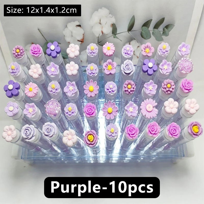 10/50PCS Reusable Eyelash Brush Tubes Eyebrow Brush Eyelash Wands Replaceable Dust-proof Cleaner Storage Tubes Makeup Tool Zpaxo Purple-10pcs