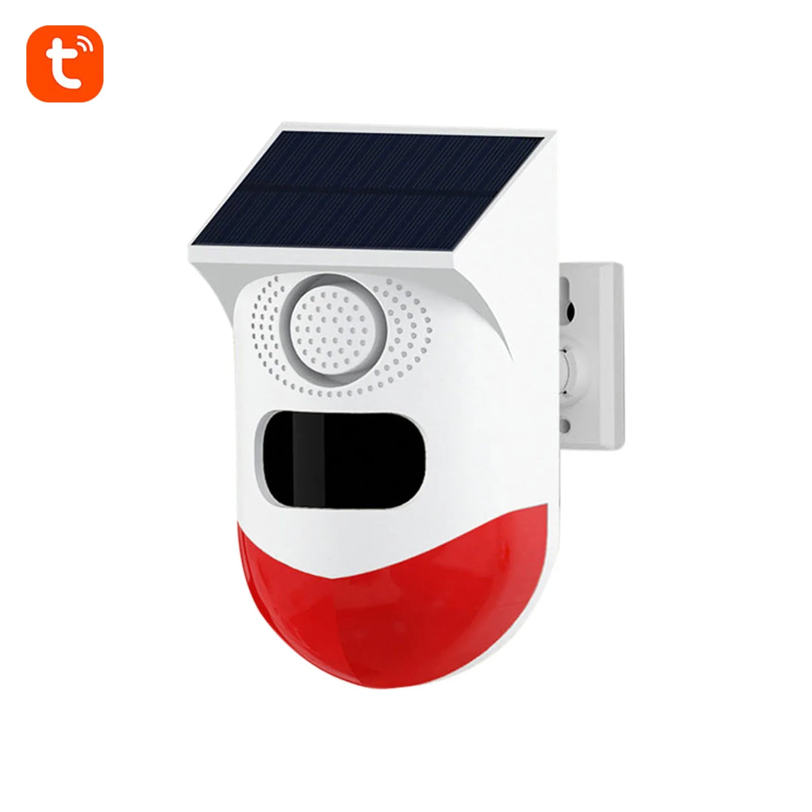 WiFi Alarm Sensor Tuya Solar Powered Wireless Infrared Motion Sensor Detector Strobe Siren PIR Sensor 120dB Alarm Waterproof Zpaxo