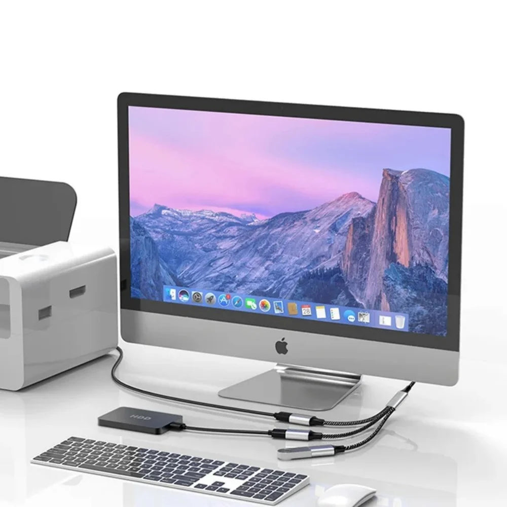 USB-C OTG Hub – 4-Port Type-C to USB Splitter Adapter USB-C Hub Adapter Zpaxo