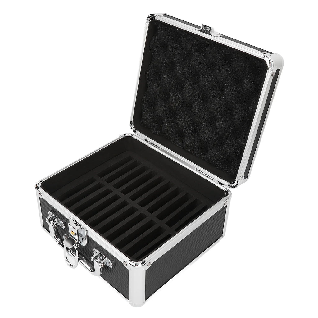 Hard Drive Storage Box Convenient Handle 20 Bays Case Aluminum Alloy