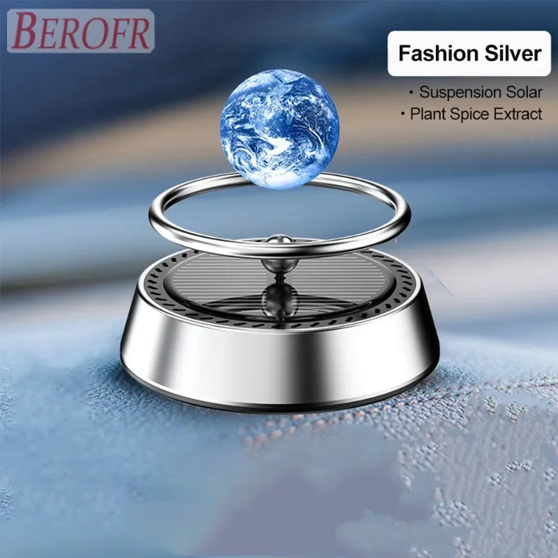 Solar Energy Car Air Freshener Galaxy Planet Earth Mars Aromatherapy Diffusing Ornament Interior Perfume Creative Decoration Zpaxo