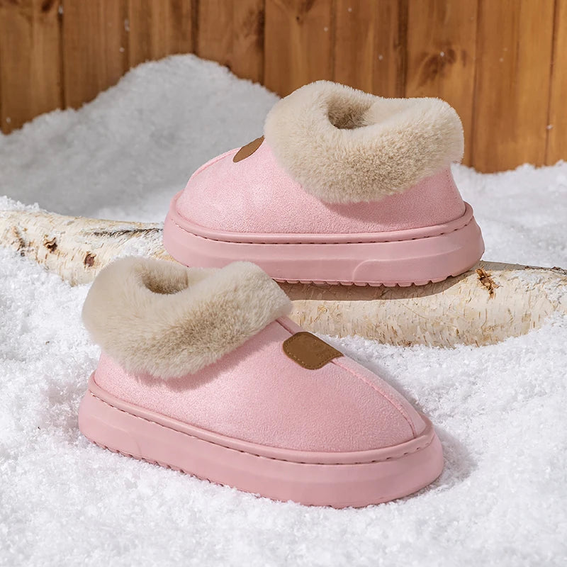 Winter Women's Indoor Slippers Warm Thick Sole Soft Comfortable