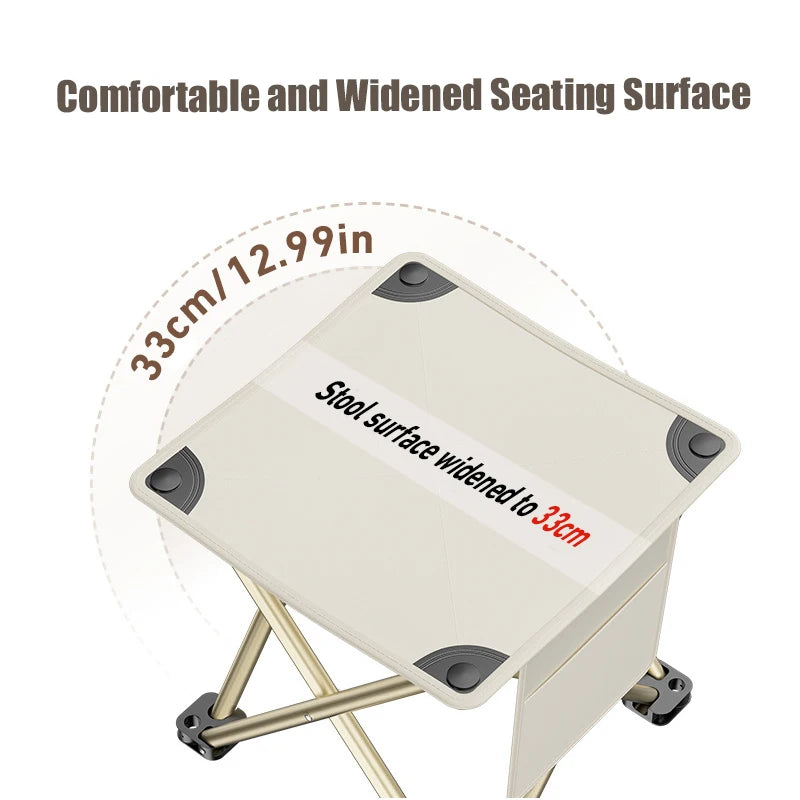 Outdoor Portable Folding Stool Camping Collapsible Foot Stool Hiking Beach Travel Picnic Fishing Seat Tools Ultralight Picnic Zpaxo
