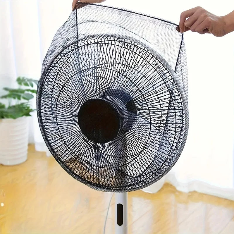 Washable Fan Dust Cover Protective Mesh Black Design Captures