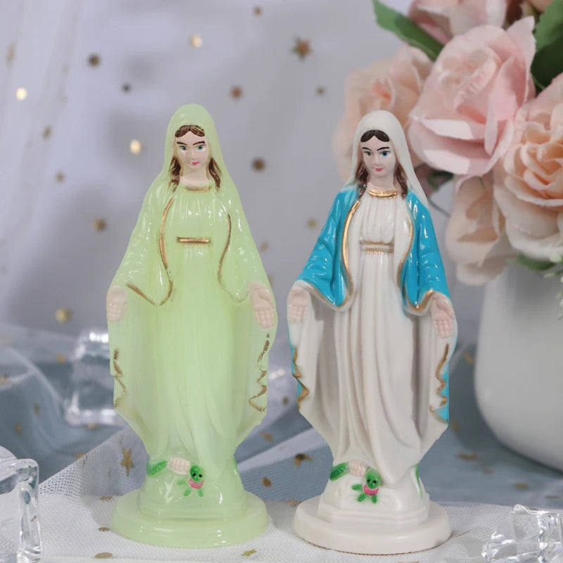Catholic Mary Statue Handmade Virgin Jesus Home Decor Zpaxo