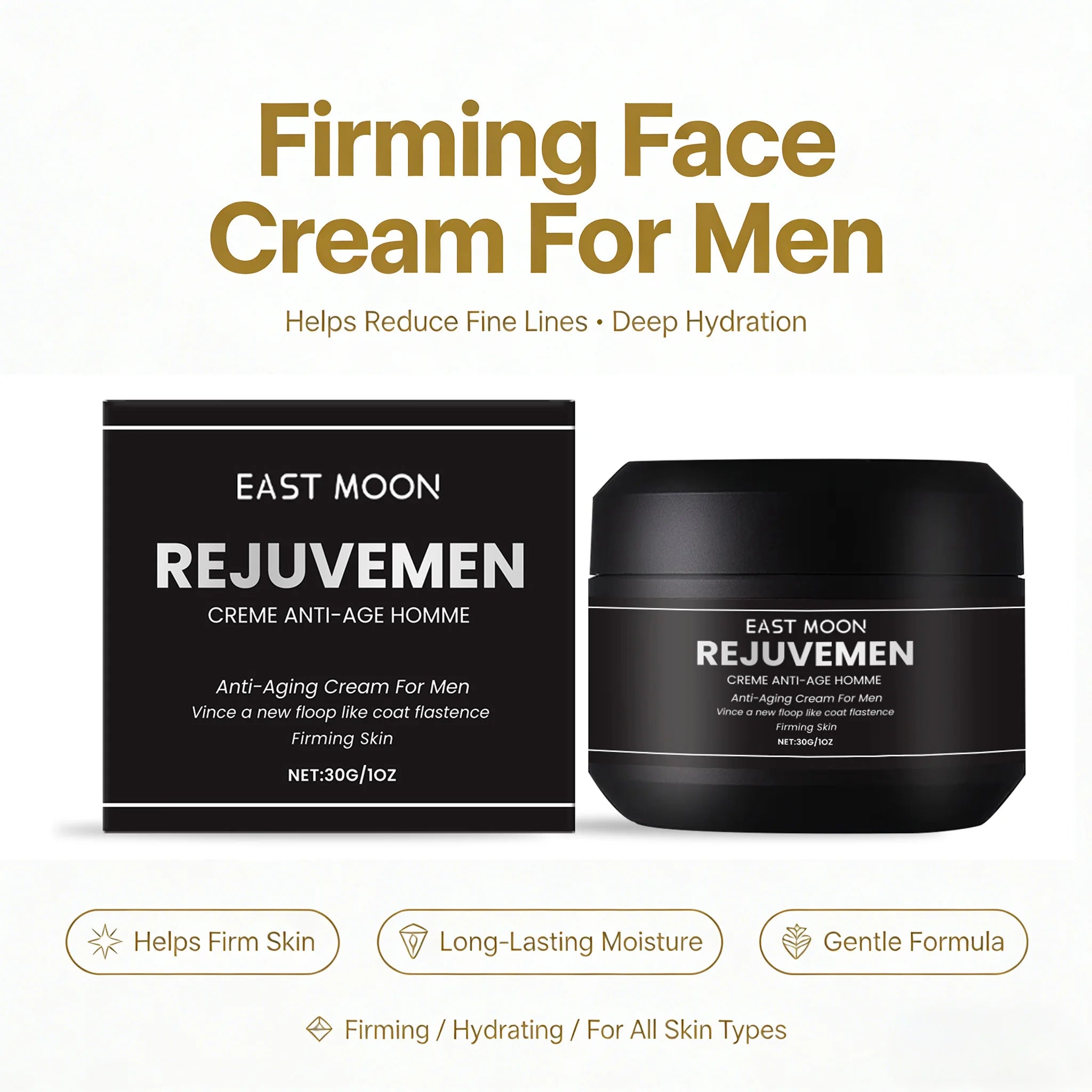 Face Cream For Men Firming Lifting Hydrating Skincare Helps Reduce Fine Lines Wrinkles Brightening Nourishing Facial Skin Zpaxo