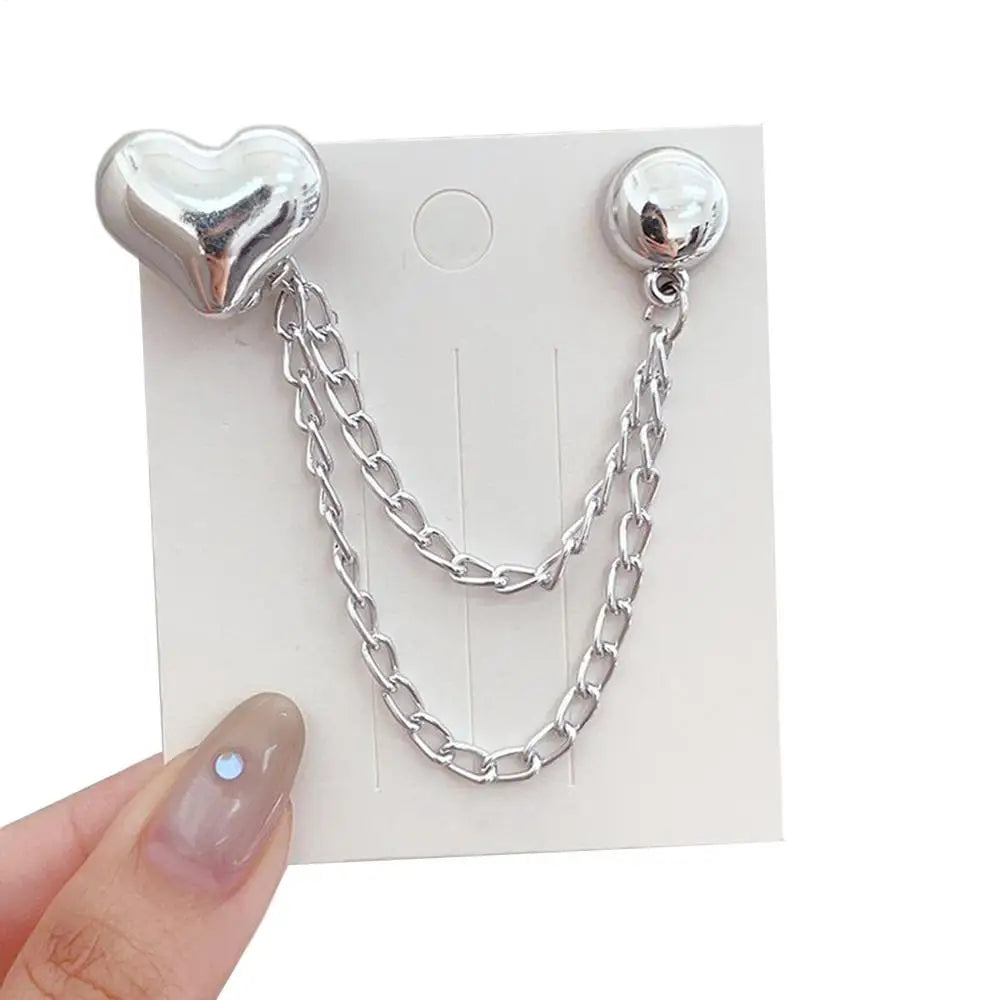 Sewing-Free Pants Leg Anti-Dragging Tool Shortening Chain Magnets Buckle Clothes Cuff Hem Fixing Clip For Long Clothes Sleeves Zpaxo A