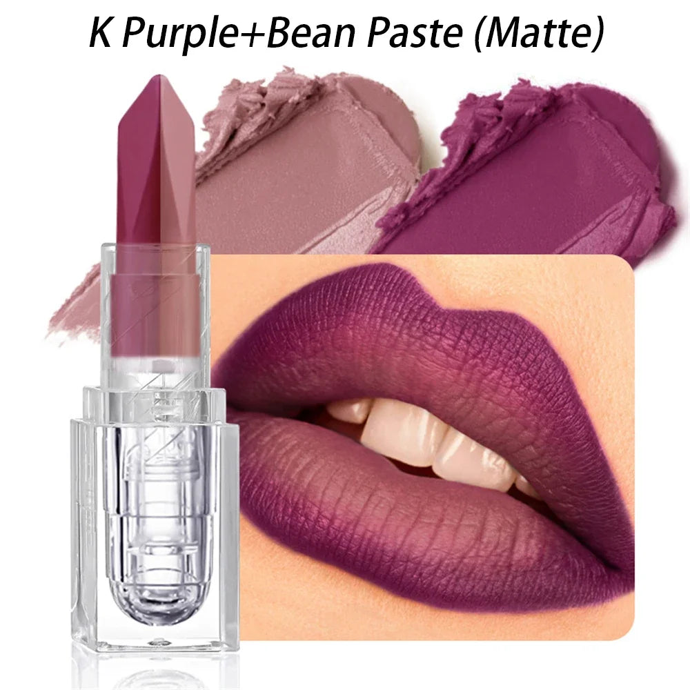 Orange Lipstick Lip Glaze Silky Smooth Matte Gloss Carrot Bright Zpaxo K Matte