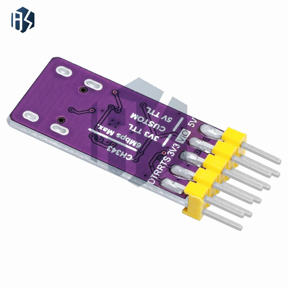 1 CH343P USB-to-TTL Serial Converter Module Type-c Interface 6Mbps 5V Zpaxo