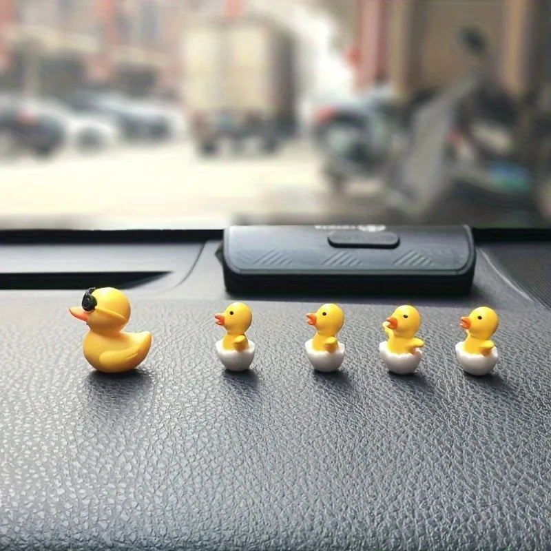 Cute Rubber Duck Car Decor Design Dashboard Ornament Interior
