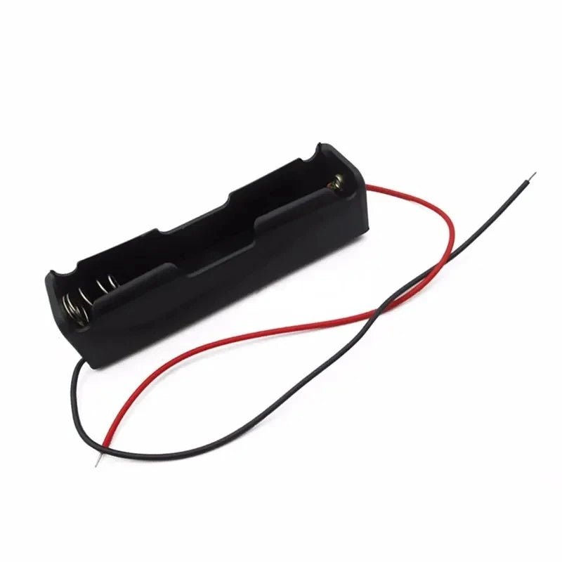18650 Battery Holder 1–4 Slot Storage Case with Wire Leads | DIY