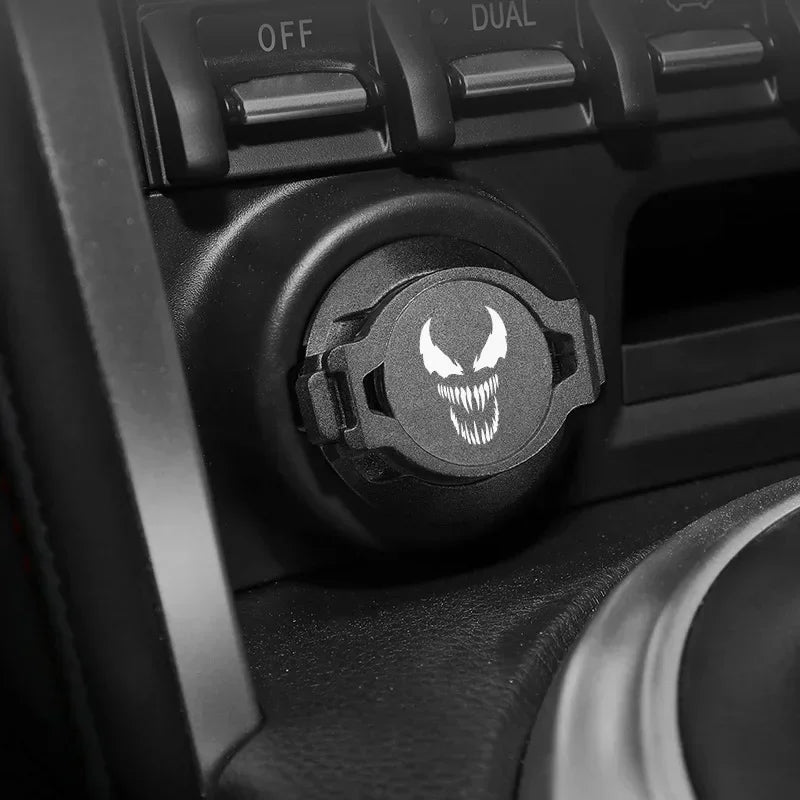 Skull Start Stop Button Cover – Ignition Ring for Cars & Motos