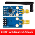 CC1101 Wireless Module With SMA Antenna Wireless Transceiver Module For Arduino 315/433/868/915MHZ Zpaxo CC1101 long Antenna