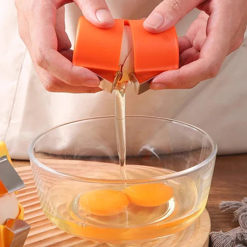 Eggshell Separator Handheld Eggshell Opener Household Egg Cutting Tool Portable Egg Cracking Tool For Home Kitchen Baking Zpaxo