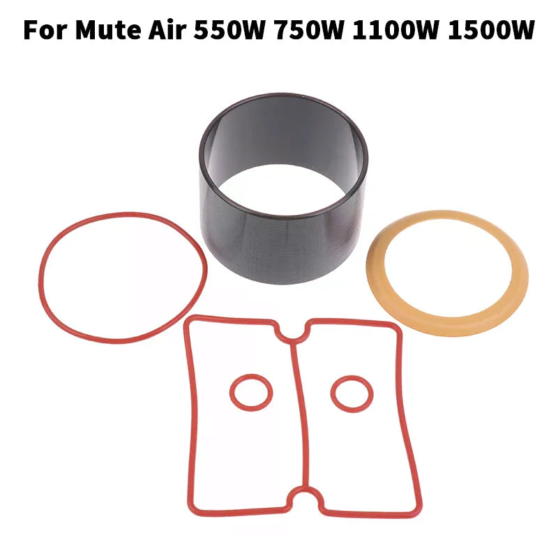 Vacuum Pump Oil-Free Mute Air Compressor Cylinder Sleeve Piston Cylinder Ring Kit For Mute Air 550W 750W 1100W 1500W Zpaxo