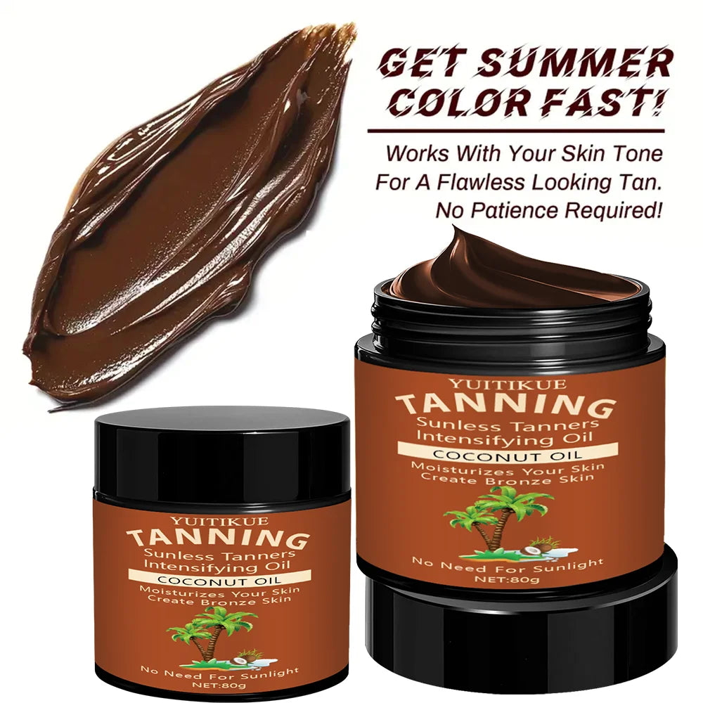 YUITIKUE Sunless Self Tanning Cream | Natural Glow Bronzer 80g Self Tanning Cream Zpaxo