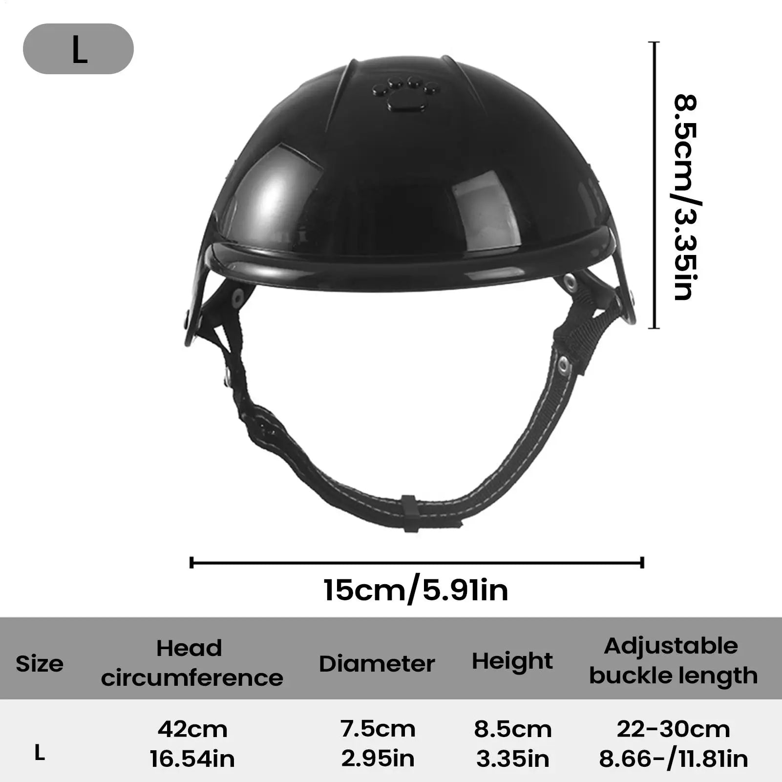 Pet Helmet Comfortable With Ear Holes Pet Helmet Cat Dog Hat For Medium Large Breeds Bike Riding Outdoor Activities Camping Zpaxo