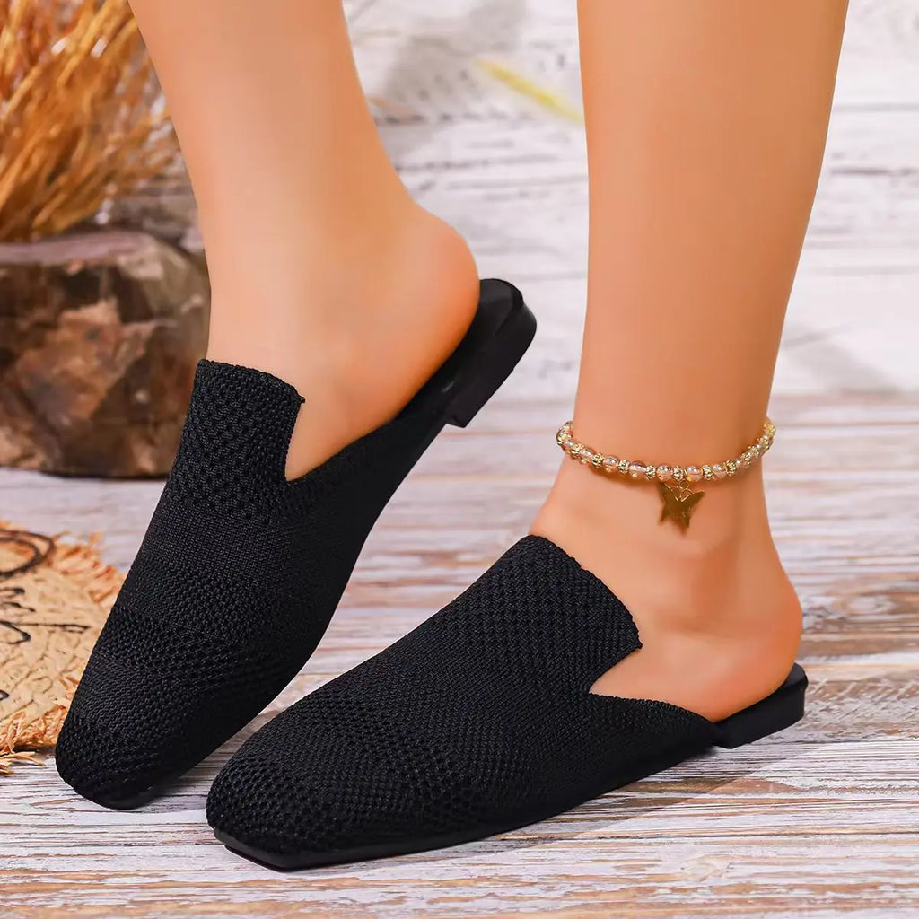 2026 Women Slippers French Ethnic Minority Fabric Slippers Summer Breathable Soft Sole Sandals Non-slip Women Shoes Slides Women Zpaxo