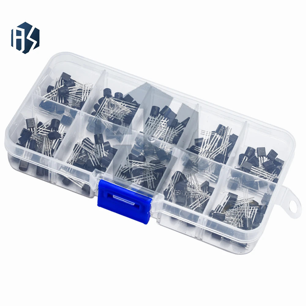 TO-92 Transistor Kit 200PCS 10 Types - BC337/BC327/S8050/S8550 for DIY Electronics Zpaxo