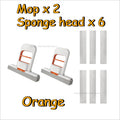 2/8PCS Self-Squeezing Mop Desktop Mops Handheld Sponge Mop Bathroom Kitchen Glass Foldable Tabletop Scrubber Mini Cleaning Tool Zpaxo Style5-Orange