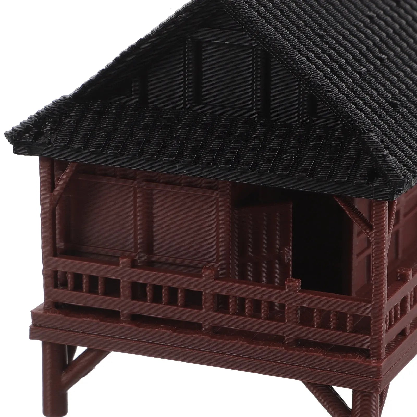 Tiny Pavilion Statue Asian Fish Tank Decor Bonsai Garden Accessory