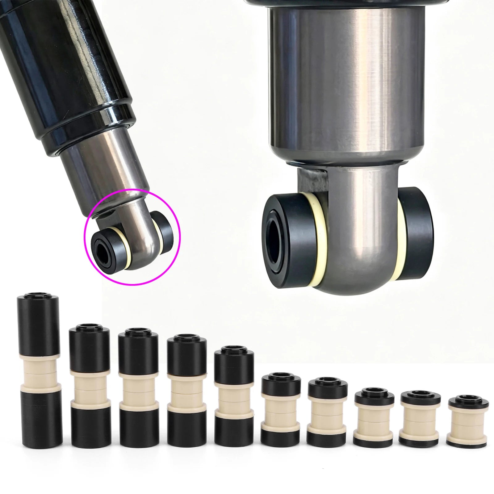 MTB Rear Shock Bushing Improved Suspension DU Reusable Mountain Bikes