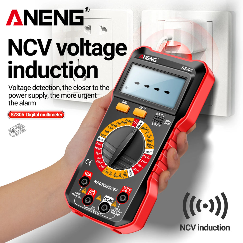Digital Multimeters ANENG SZ305 200M Resistor 20mF Capacitor