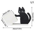 Funny Cat Pushing Box Storage Cute Desk Decorative Pen Holder