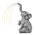 Elephant Statue Waterproof UV Resistant Solar Lights Cute Animal