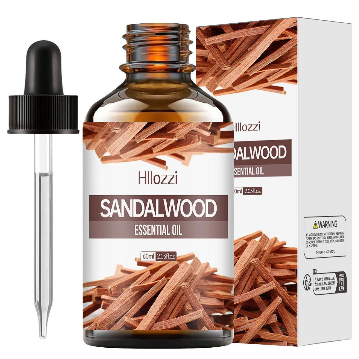 100ml/60ml/30ml Sandalwood Essential Oil for Candle Making Soap Making Diffusers Aromatherapy Fragrance Oil Zpaxo 60ML SANDALWOOD Other Sandalwood