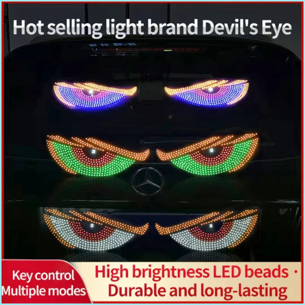 Car Devil's Eye Light RGB Dynamic Demon Decorative Led Display Decor
