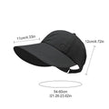 Women's Wide Brim UV Protection Sun Hat – Adjustable & Breathable Wide Brim Sun Hat Zpaxo Black