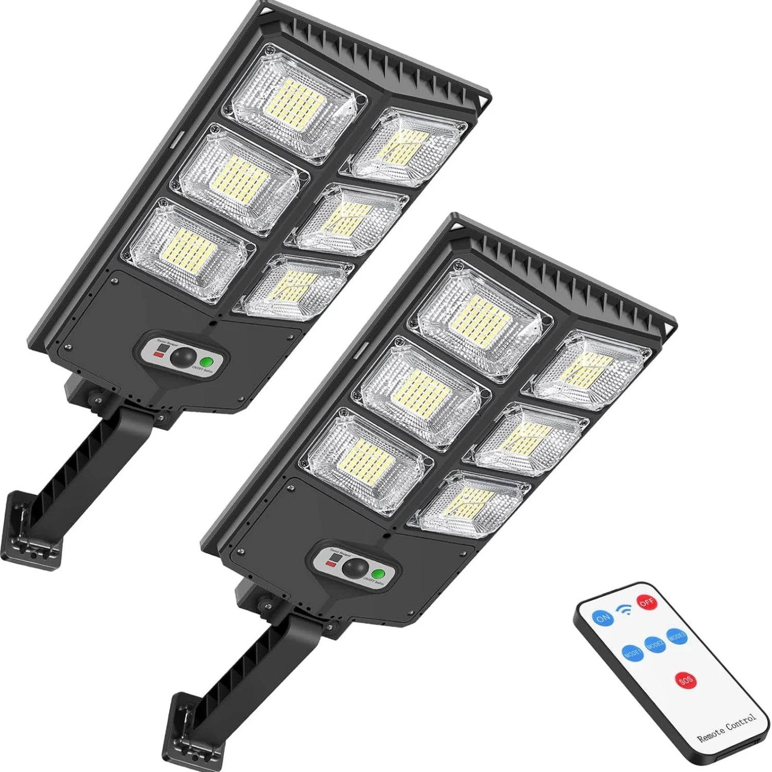 Outdoor Solar Street Light 504 336 240 LEDs Power Sensor Remote Zpaxo