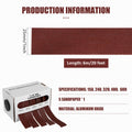 5/6 Roll Grits Sandpaper 6M Dry Grinding Emery Sanding Belt 20ft Abrasive Paper Pack with Dispenser Cloth for Metal Polishing Zpaxo 5 volumes