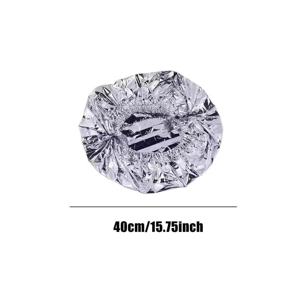 30pcs Reusable Aluminum Foil Bowl Cover Heat Insulation And Heat Preservation Food Grade Oven Takeaway Picnic Zpaxo M